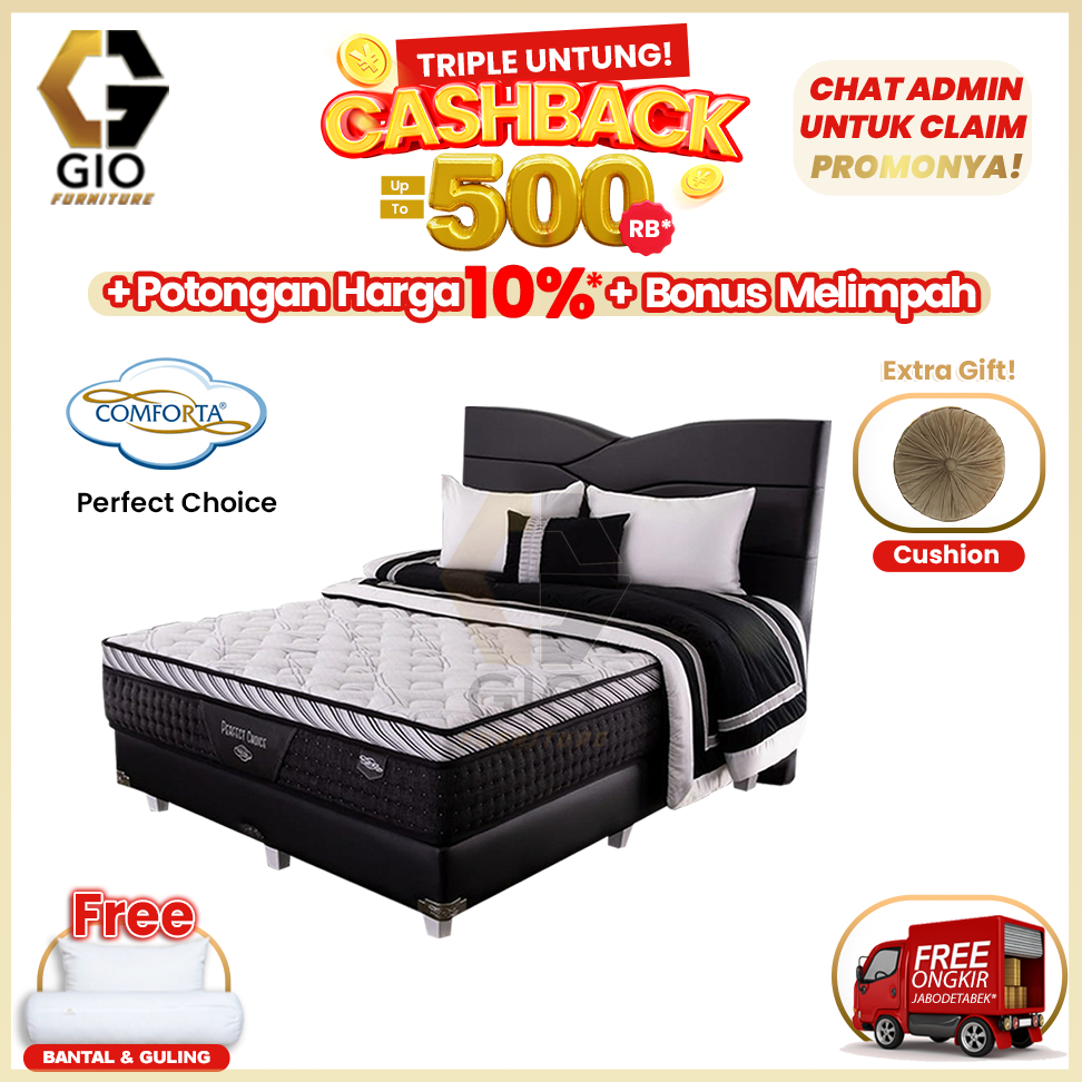 Kasur Comforta Perfect Choice / Comforta Springbed Perfect Choice (Full Set Mattress + Divan + Headb