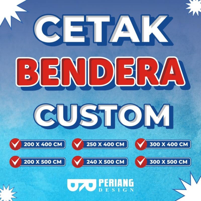 Custom Bendera Sesukamu GIANT FLAG - Full HD+++