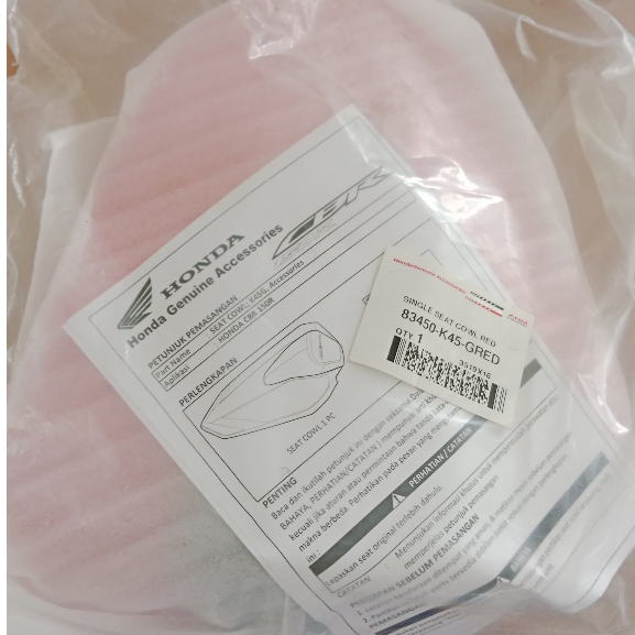 Single Seat Cowl Resmi New Honda CBR 150R – Red 83450K45GRED