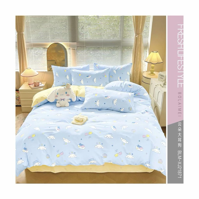 kain sprei meteran katun jepang cinnamoroll