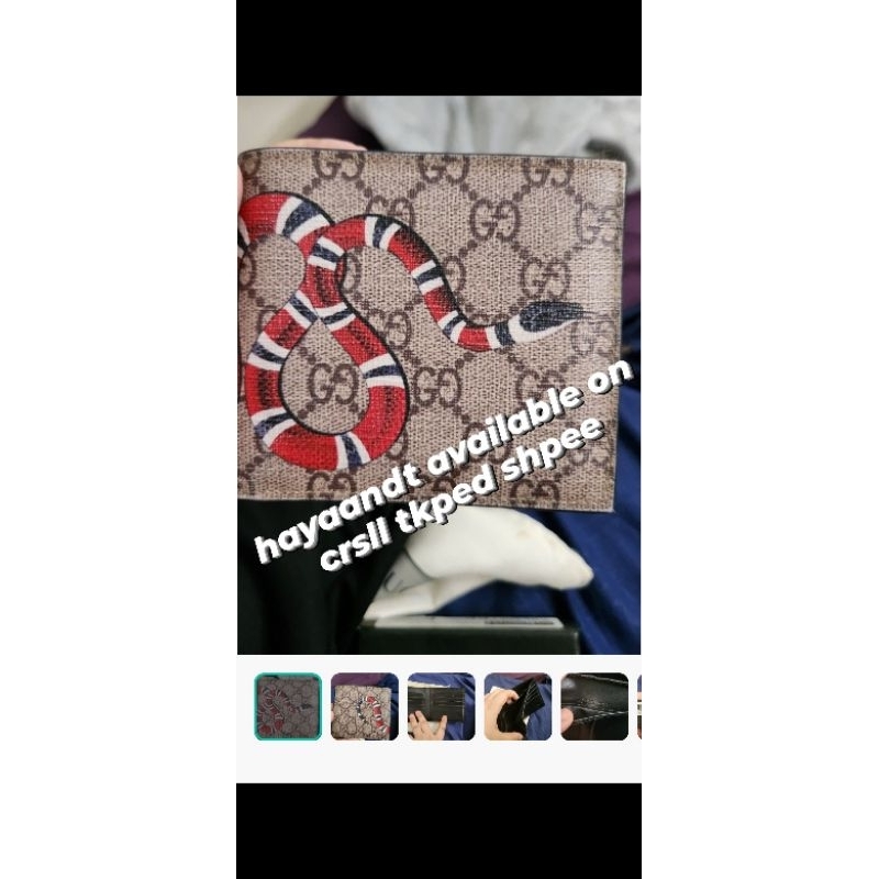 gucci* snake wallet