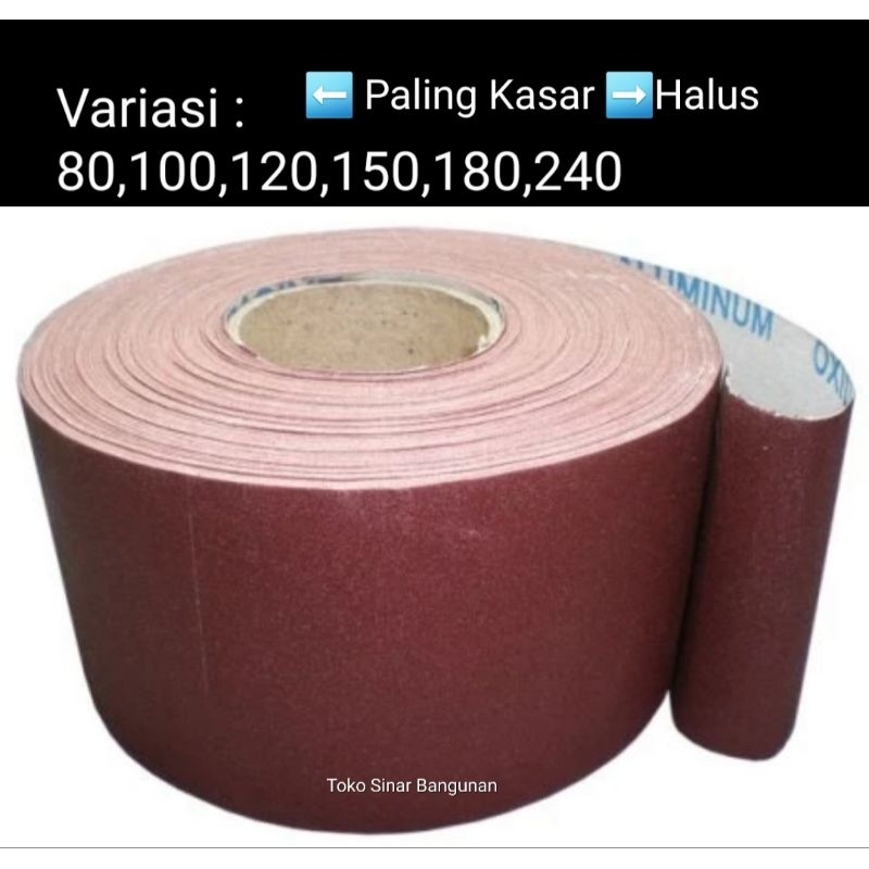 AMPLAS ROLL METERAN / KERTAS GOSOK / JUAL PER-METER