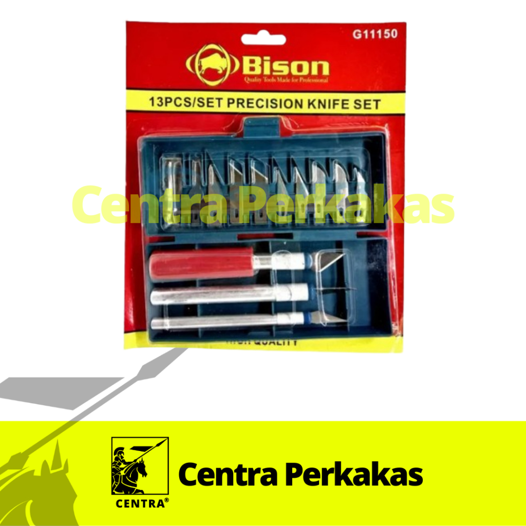 

Pisau Presisi Bison 13pcs/set (Pisau Hobi/Pisau Ukir)