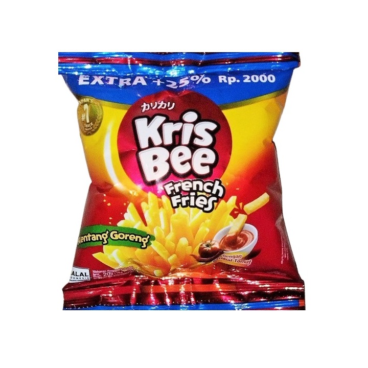 

KrisBee French Fries Kentang Goreng Makanan Ringan (16+4g) / 1 Pc