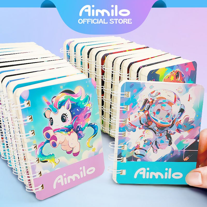 [READY] Aimilo New Design Notebook A7 Scrapbook Mini Buku Kecil Catatan Notes Kecil 80 Lembar