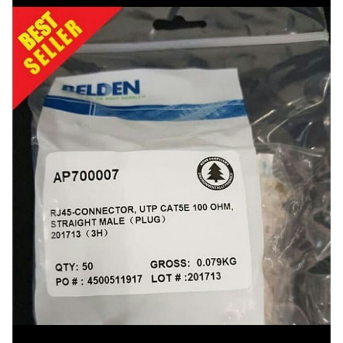 Konektor RJ45 Belden Cat 5 (50 Pcs)