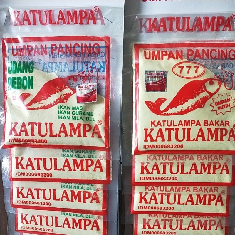 umpan pelet Katulampa bakar dan Katulampa udang rebun