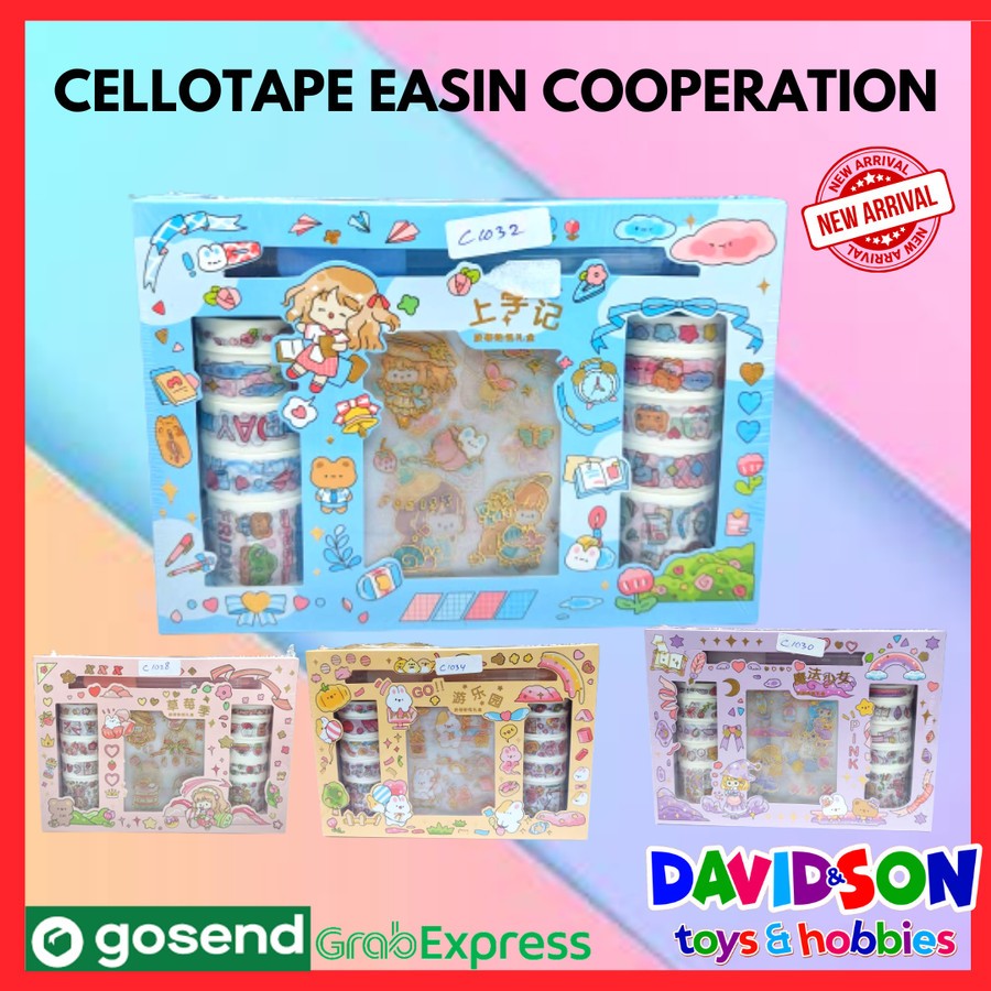 

CELLOTAPE EASIN / SOLASI KECIL BERAGAM / SELOTIP LUCU