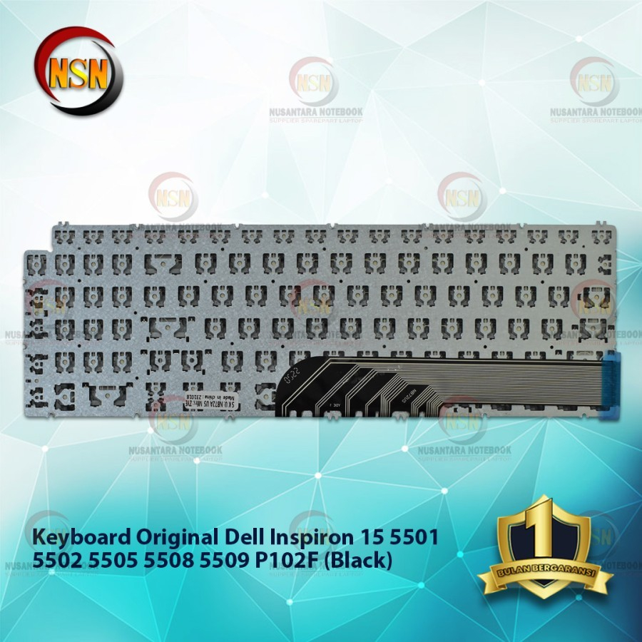 Keyboard FOR INSPIRON 15 5501 5502 5505 5508 5509 P102F P12F001 BLACK