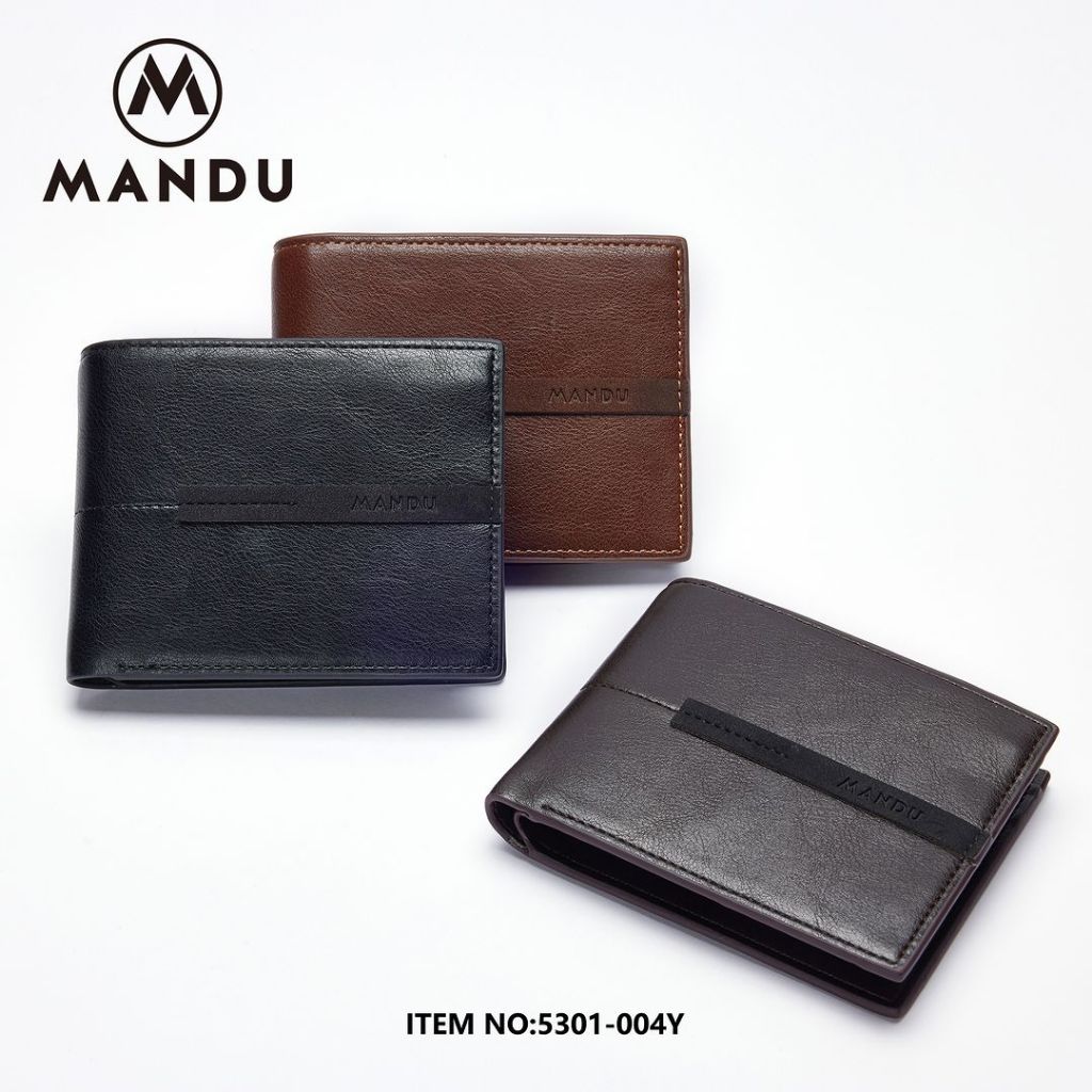 MD5301-4 Dompet Pendek Kulit Polos Anti Maling Data Mandu