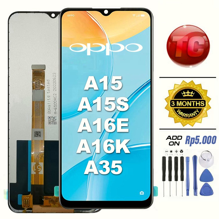 LCD OPPO A15 A15S A16E A16K A35 REALME C11 C12 C15 Original TOUCHSCREEN Fullset Crown Murah Ori Compatible For Glass Touch Screen Digitizer ART U3E9