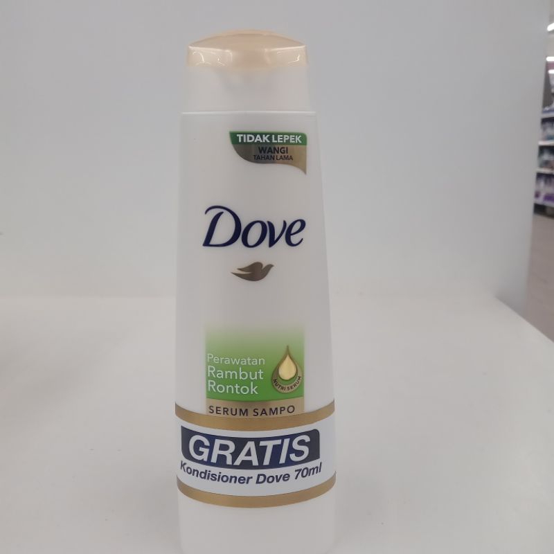 Dove Shampo Perawatan Rambut Rontok 135ml (Free Dove Conditioner 70ml)
