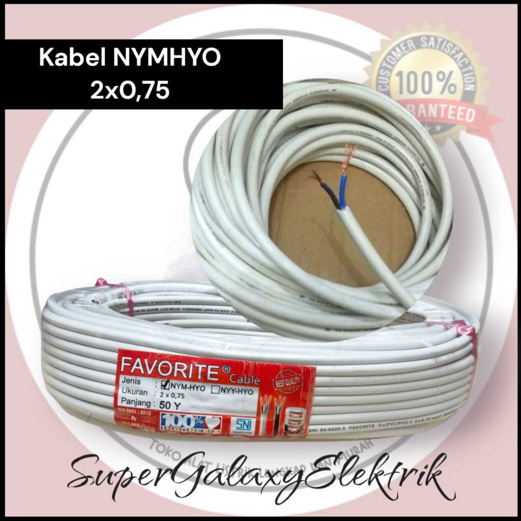 Kabel kokata 2x1,5 engkel/kabel kokata/Sugoi 2x0,75 serabut/kabel engkel 3x2,5 eterna/kabel favorit 2x0,75(METERAN)