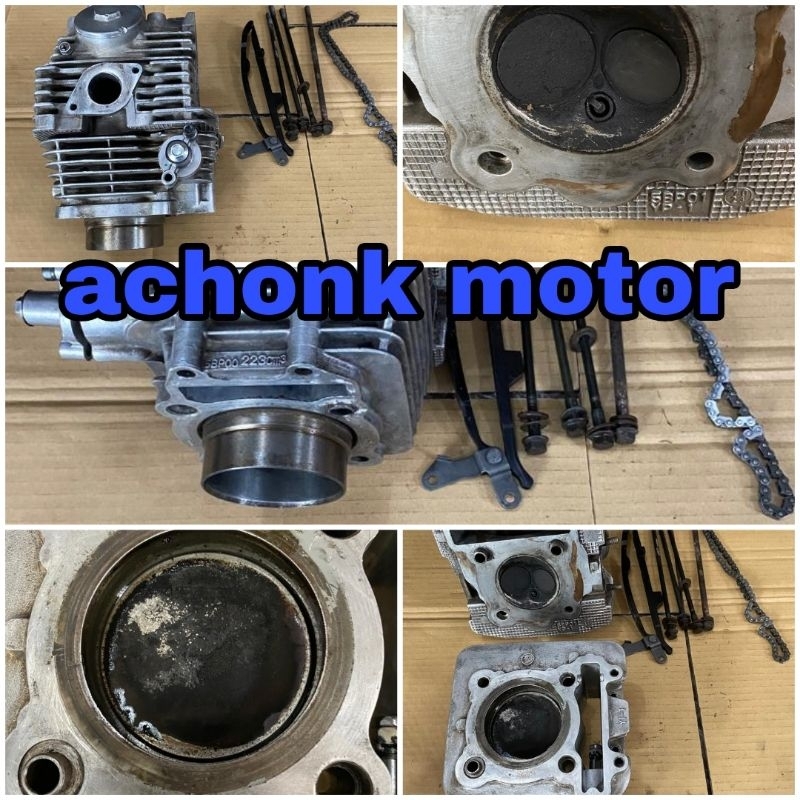 boring blok seher blok piston blok silinder blok cylinder head Yamaha scorpio z original