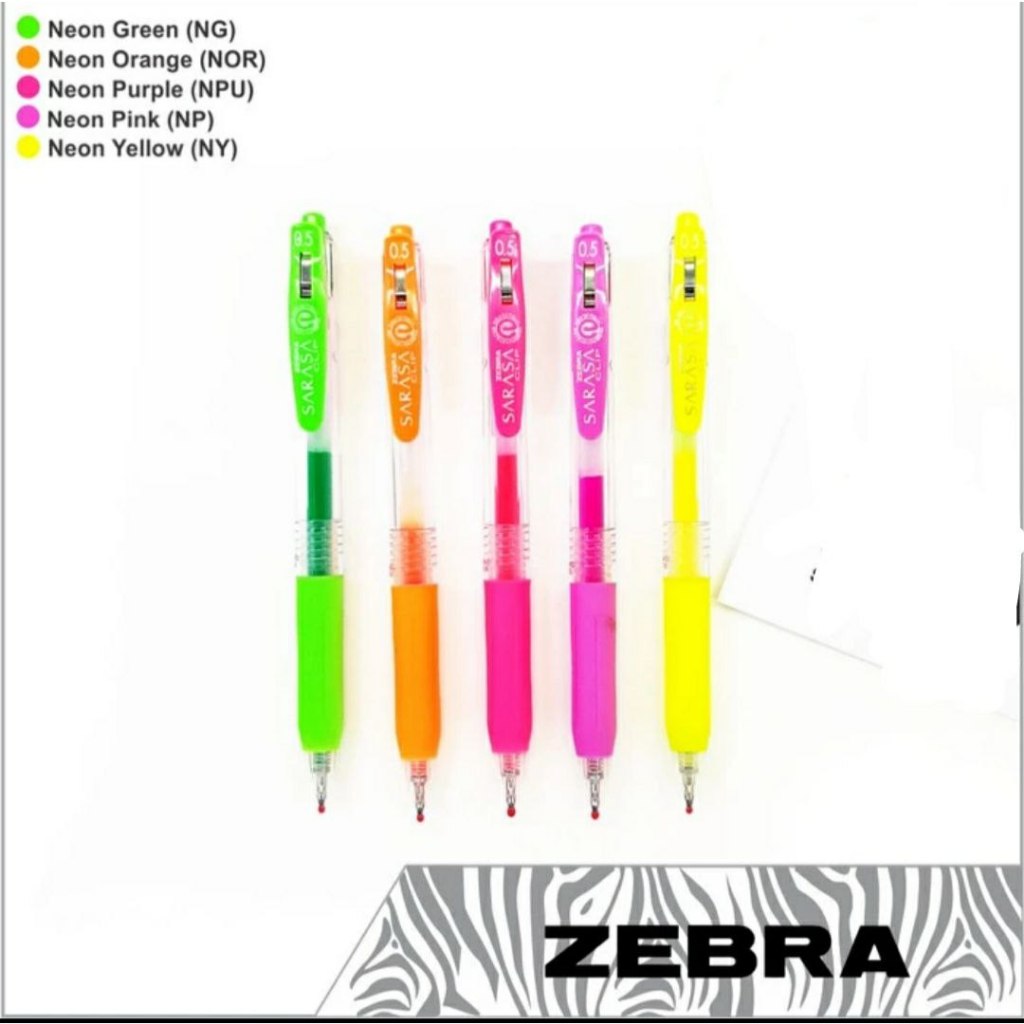 

Pen Gel Zebra Sarasa Clip 0, 5 mm Neon - Orange