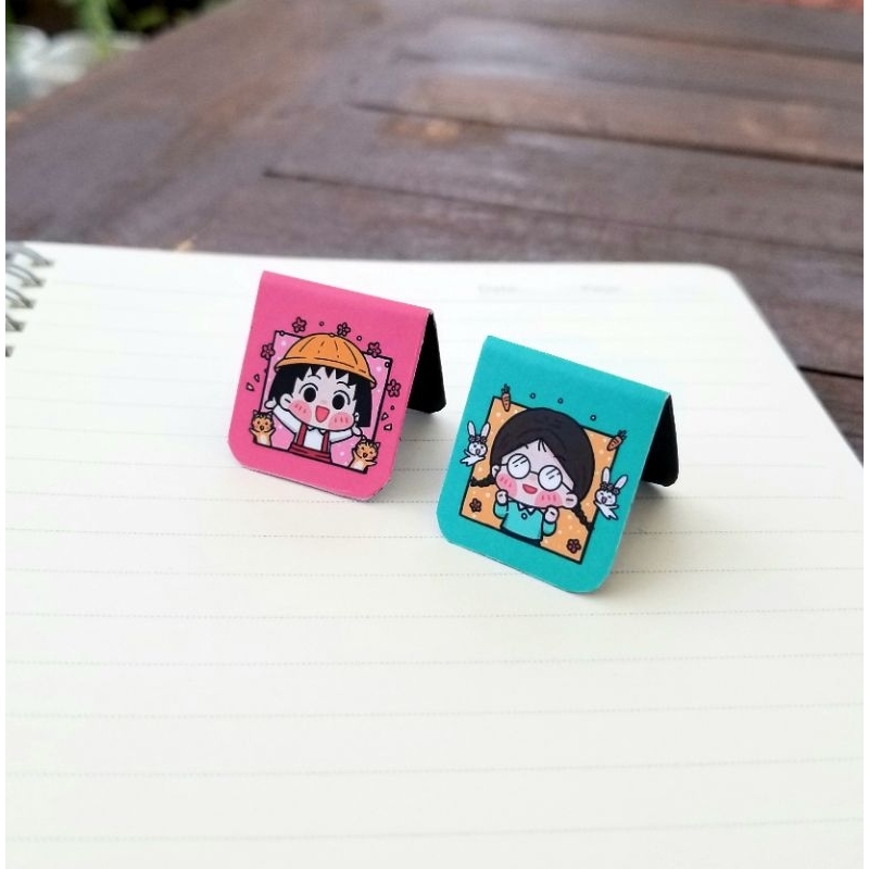 

[seona.customstudio] boommark pembatas buku magnet magnetic CHIBI MARUKO CHAN