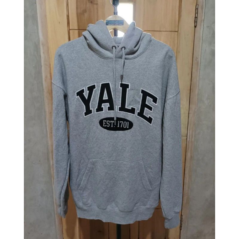 HOODIE YALE UNIVERSITY BORDIR (BIG LOGO)