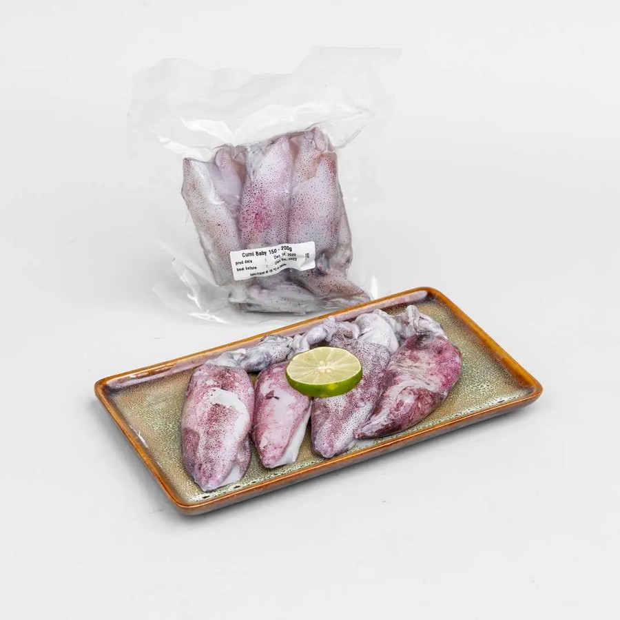 

Daging Cumi Baby 200 gram Kondisi Beku Frozen Food