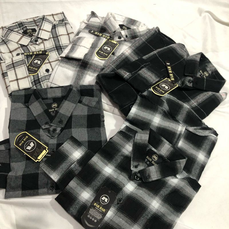 g_k_f Kemeja Flanel Pria [MOTIF SULTAN] Lengan Panjang Distro (Ori) Motif Flanel Kotak Kotak / Hem F