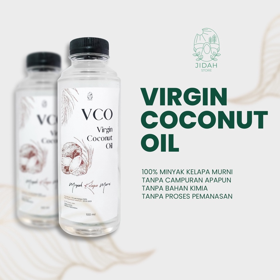 

GROSIR MURAH Virgin Coconut Oil 1 Pure VCO Minyak Kelapa Murni 25 ml Edible Serbaguna