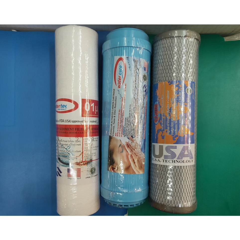 Paket Refill RO 3 Tahap Filter Air  Mesin RO Standar