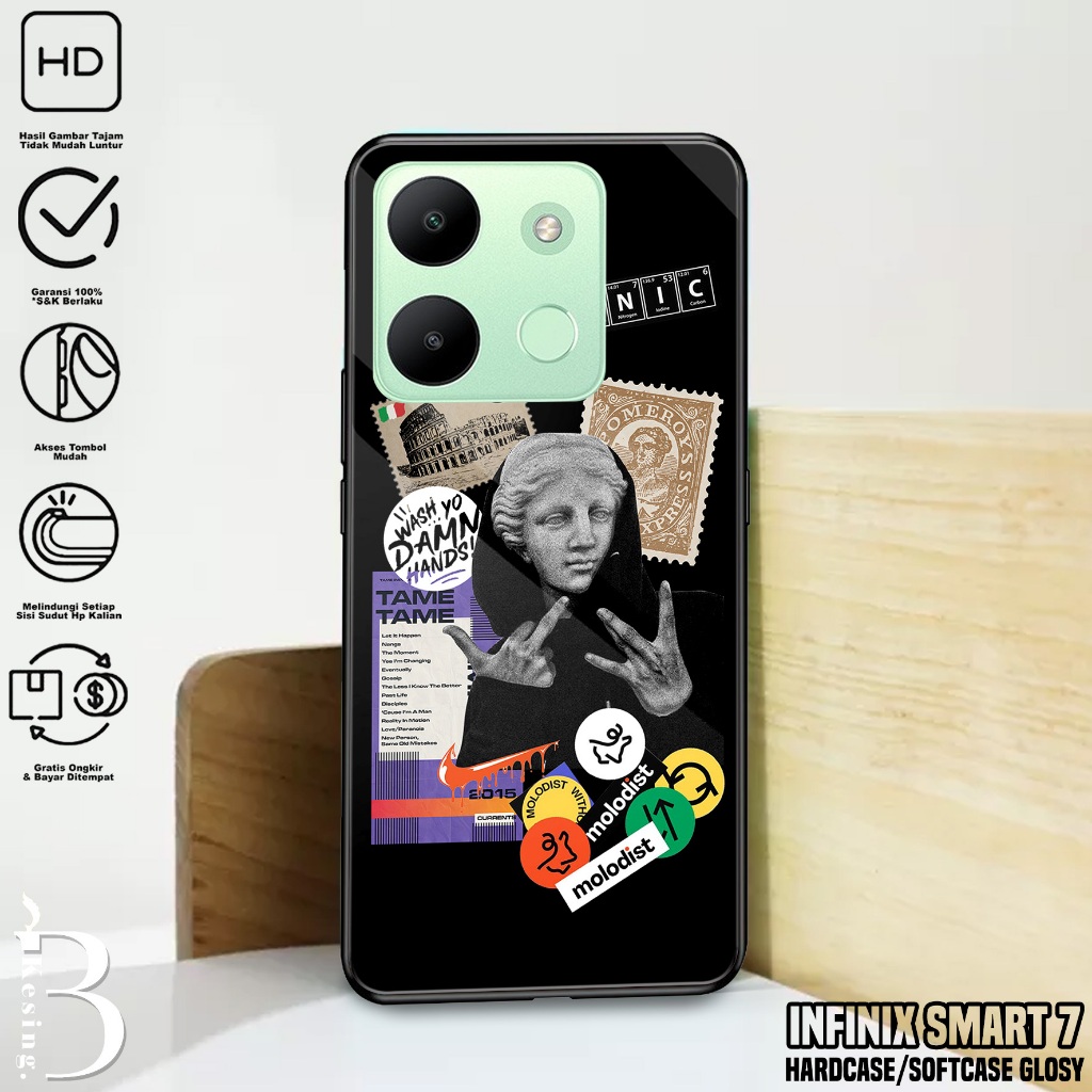 Case Infinix Smart 7 - Casing Hp Infinix Smart 7 Motif Estetik - Silikon Hp Infinix Infinix Smart 7 
