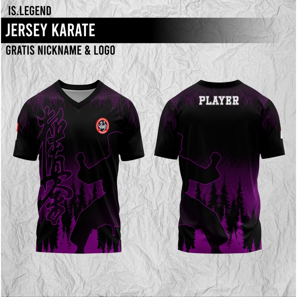 JERSEY KARATE INKANAS FREE NICKNAME LOGO FULL PRINTING