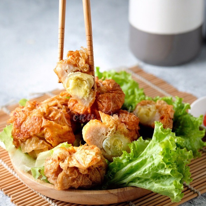 

KODE 77 Orokudo isi Telur Puyuh Roku Bento Homemade Nugget Money Bag Siap Goreng