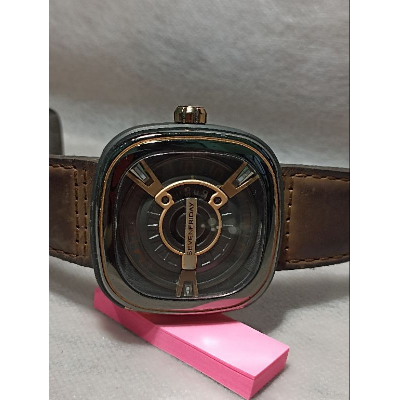 Jam Pria Automatic NET SF-M2/02 Brown Dial Tone