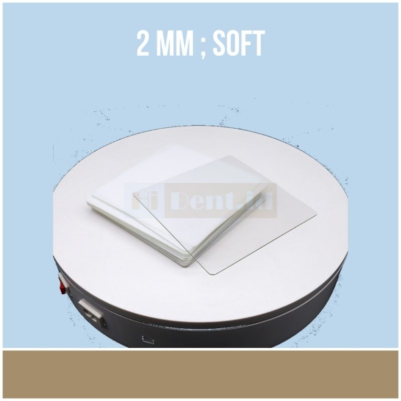 Dental Mouthguard Plastik Vacuum Transparan 2mm Soft [LEMBAR]