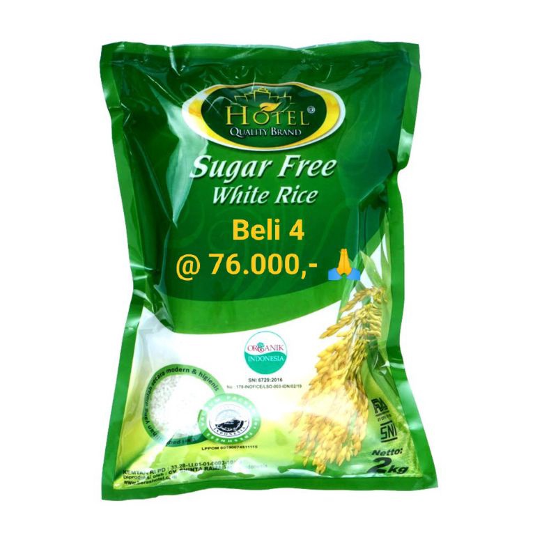 

BEST SELLER Sugar Free Beras Bebas Gula atau Diabetes 2 Kg 1 ORI
