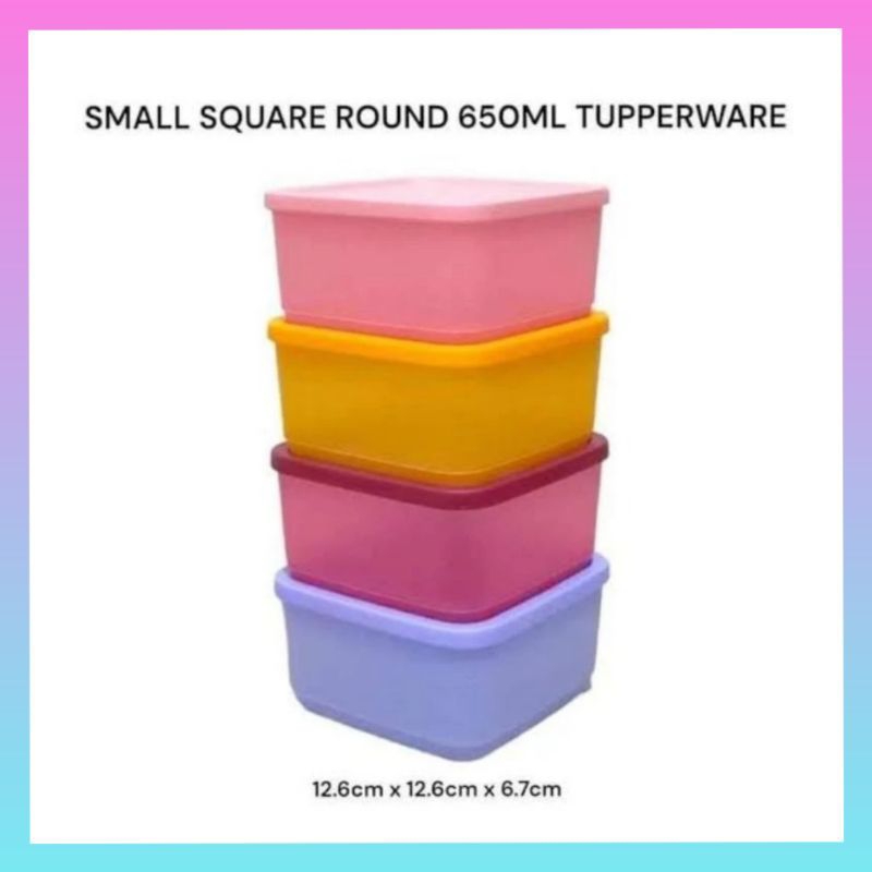 kotak makan / toples / kotak bekal Tupperware tanpa sekat/ MPASI TUPPERWARE