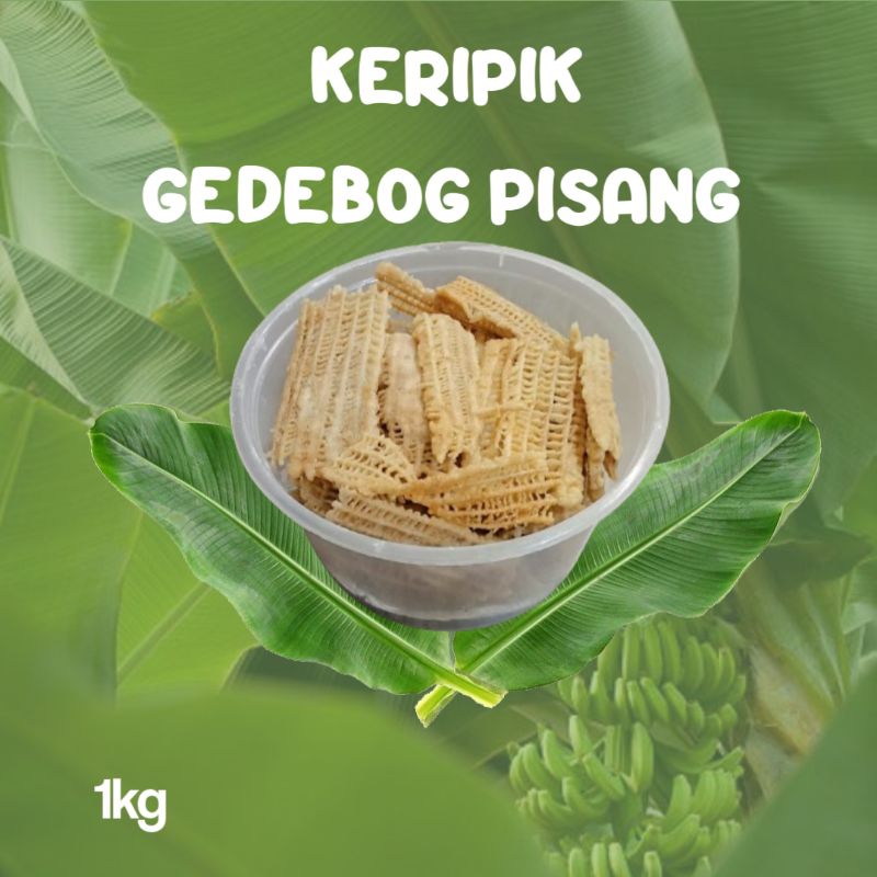 

keripik gedebog pisang /keripik pelepah pisang (original) 1kg