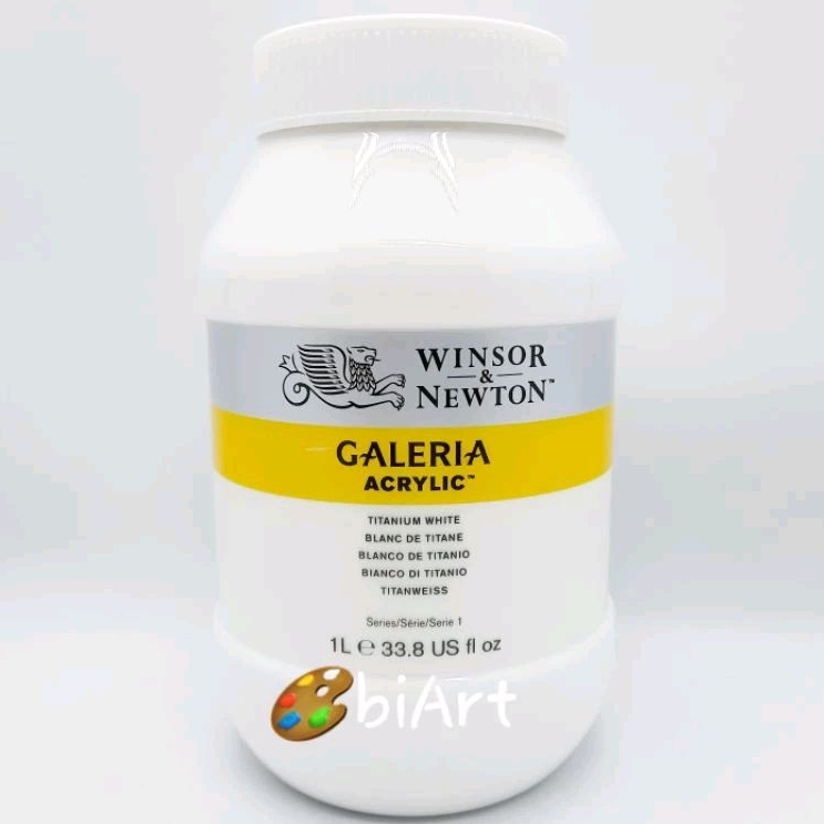 

Cat Akrilik Galeria Acrylic Colour 1 Litre TITANIUM WHITE Winsor & Newton