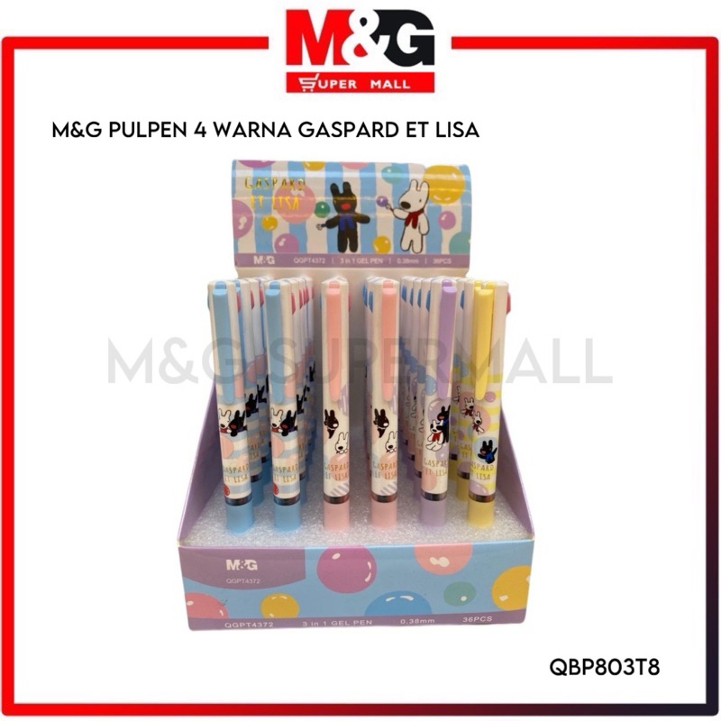 

M&G Pulpen 4 Warna ET LISA / Ballpoint 4in1 Colors ET LISA QBP803T8