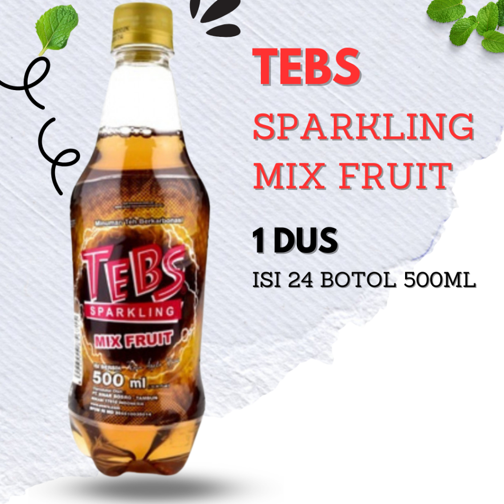 

TEBS Sparkling With Mix Fruit 500ML 1 Dus Isi 24 Botol