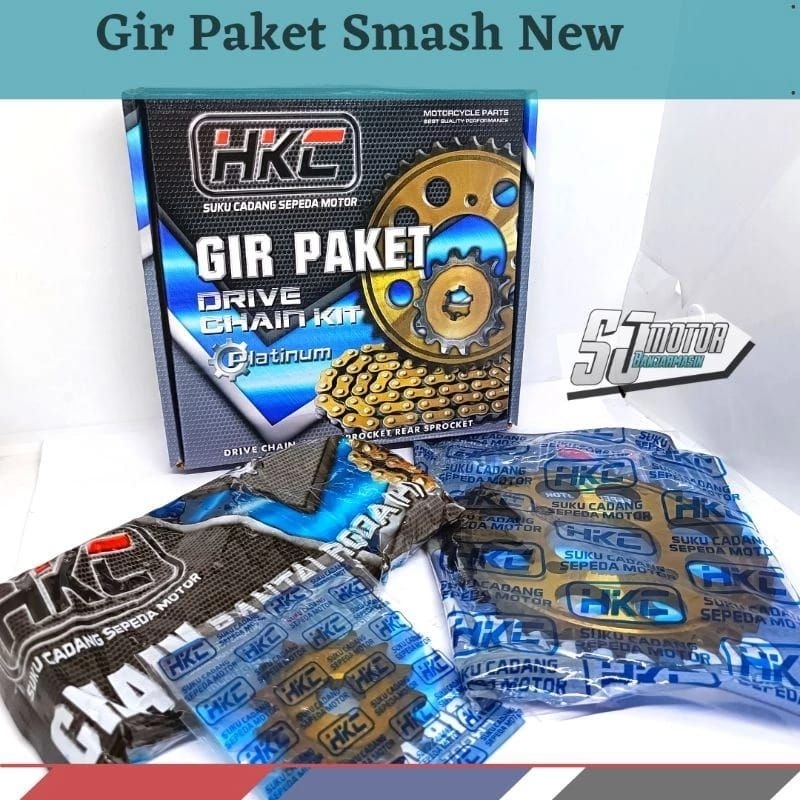 Gir Paket Gir Set HKC Smash R New Smash Titan (Rantai 428 H /Lebih Tebal)