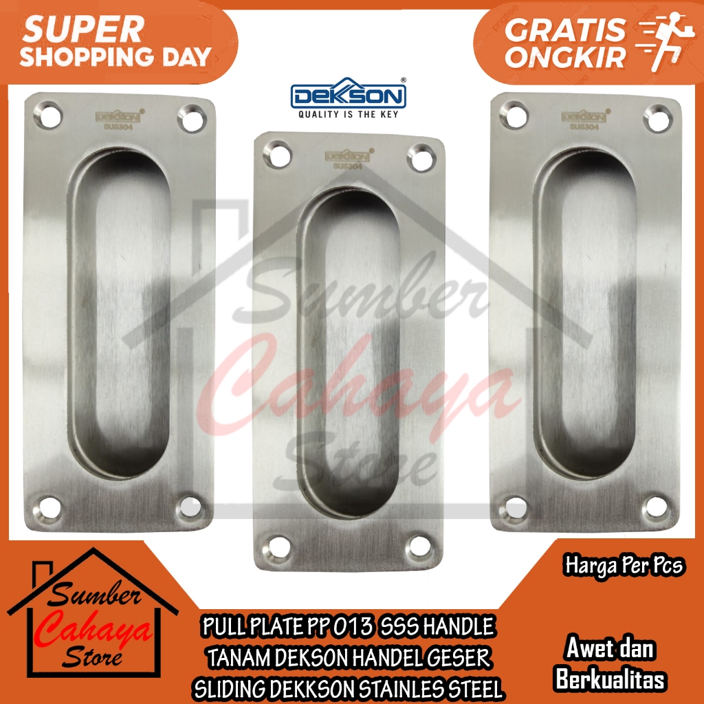 PULL PLATE PP 013 SSS TARIKAN HANDLE TANAM DEKSON HANDEL PINTU GESER SLIDING GAGANG LACI LEMARI SLED