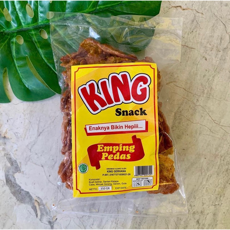 

King Snack Emping Pedas 350gr