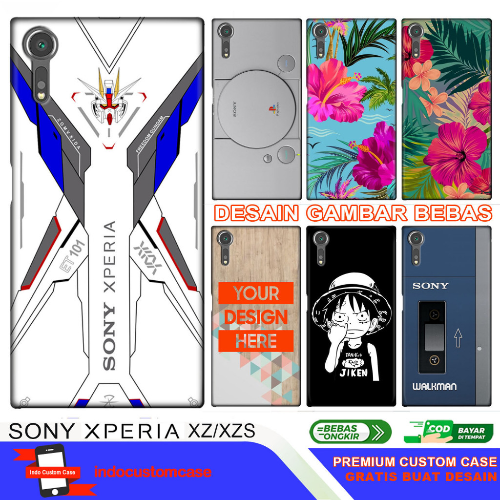 Kesing Casing Cover Hard Case HP Sony Xperia Experia XPERIA XZ / XZS Case Motif Custom Gambar / Foto