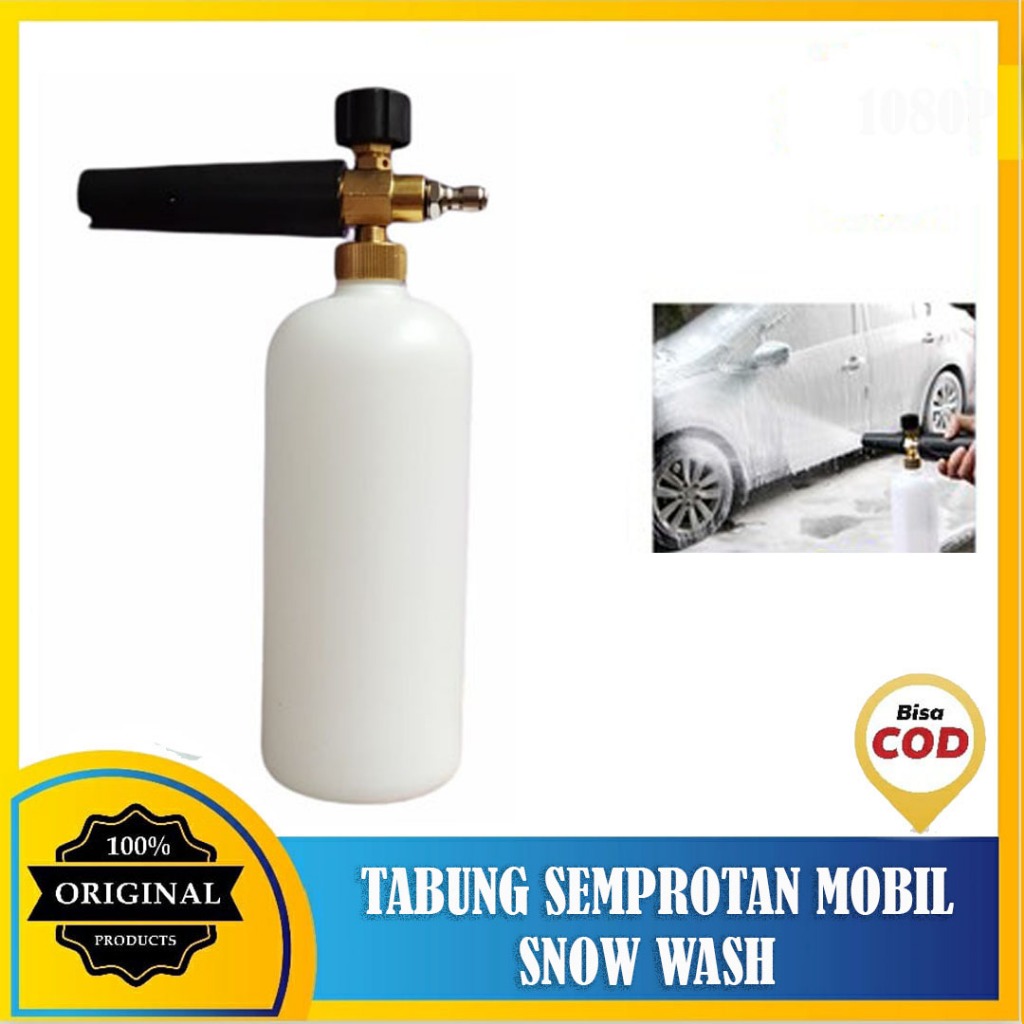 Semprotan Salju Cuci Motor Mobil Snow wash gun lengkap dengan Tabung