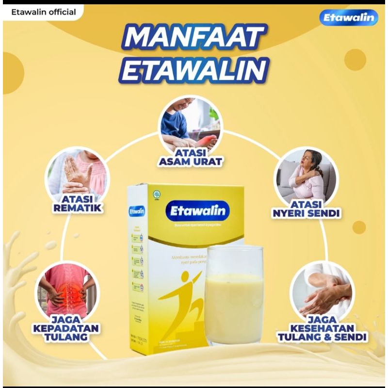 

ETAWALIN 200 GRAM - SUSU UNTUK SENDI DAN TULANG DAN ASAM URAT