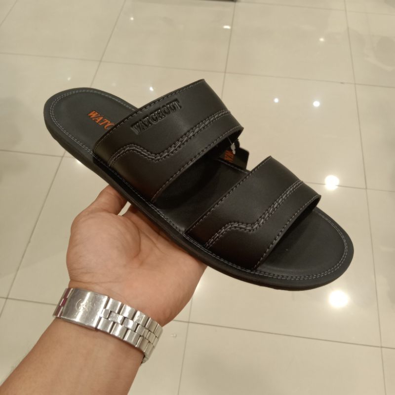 WATCHOUT SANDAL SLIP ON TALI DUA | SANDAL SLIDE PRIA | ORIGINAL