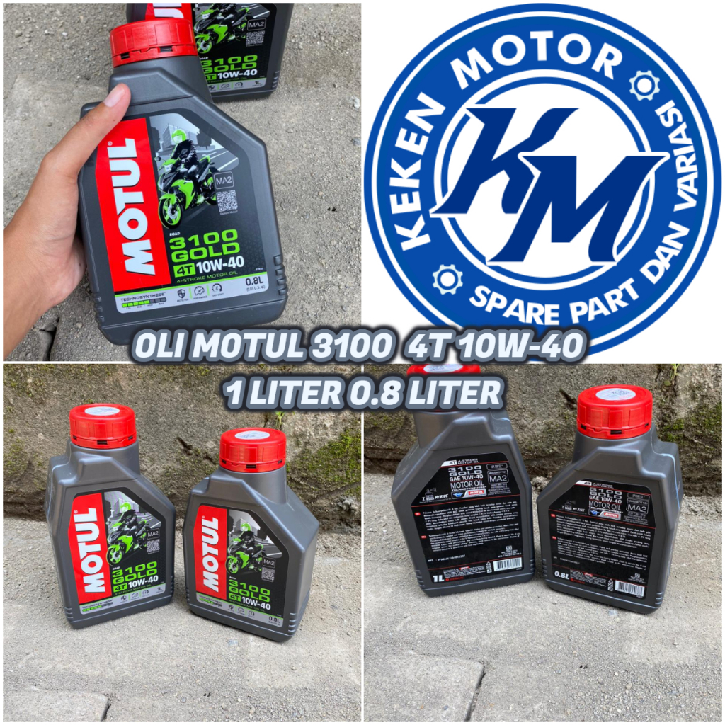 OLI MOTUL 4T 3100 10W-40 MA2 1 LITER / 0.8LITER || OLI MOTUL 4 TAK MOTUL 3100 10W-40