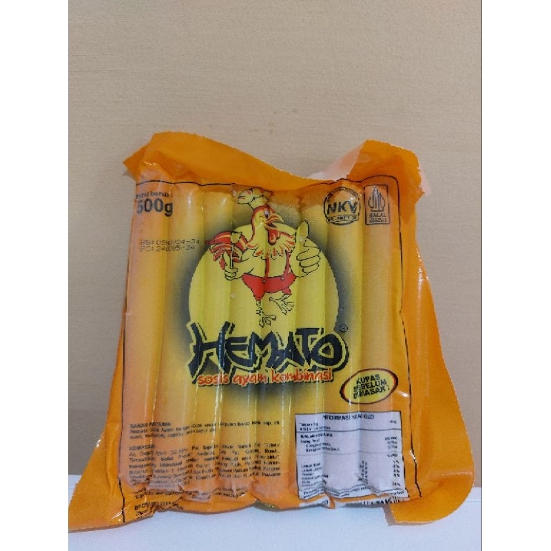 

Hemato Sosis Ayam Kombinasi 500gr isi 15