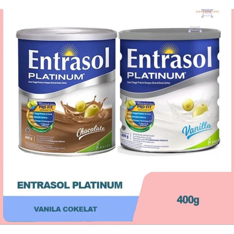 

entrasol platinum vanila & coklat 400gr