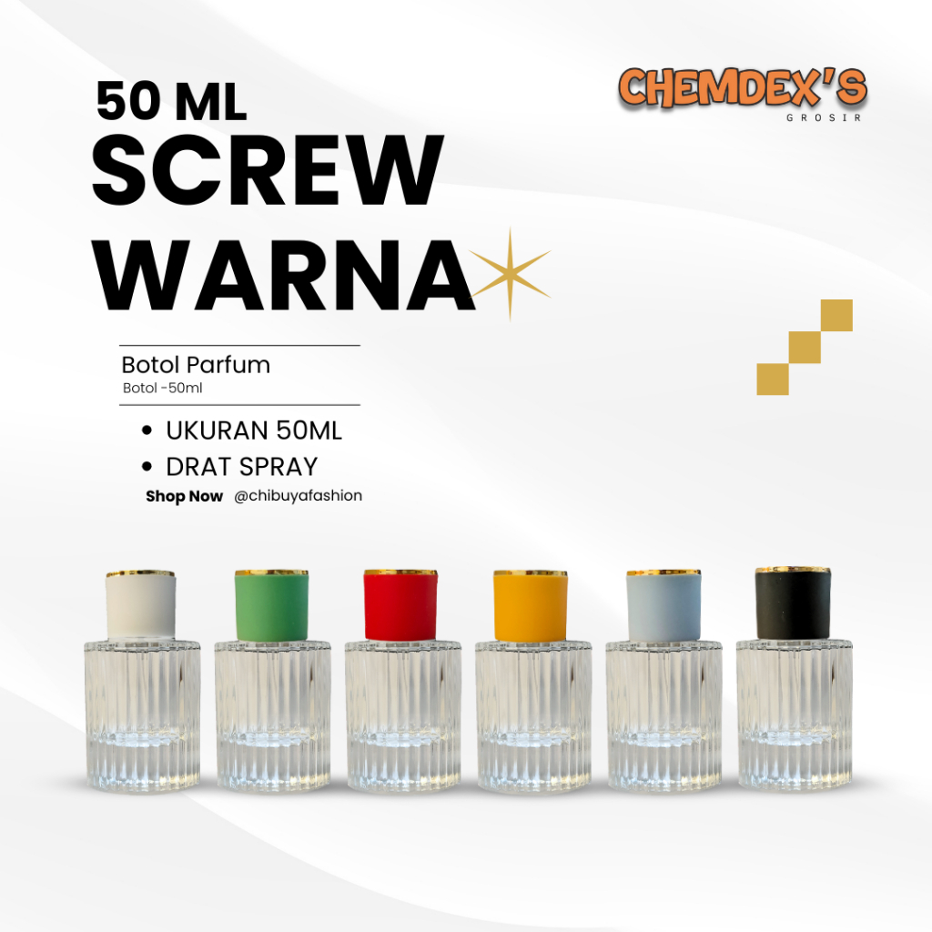 Botol Parfum 30 ML CLOWE SCREW // DRAT || BOTOL PARFUM 30ml || botol drat//PERLUSIN