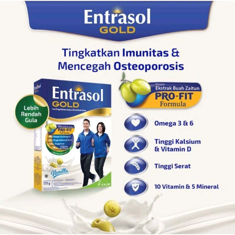 

entrasol gold 170gr vanila, coklat