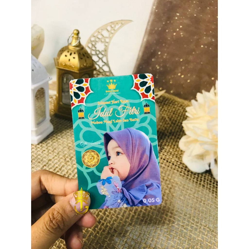 SOUVENIR IDUL FITRI CUSTOM EMAS 24 KARAT BABY GOLD FREE REQUEST DESAIN KADO LEBARAN HAMPERS EMAS