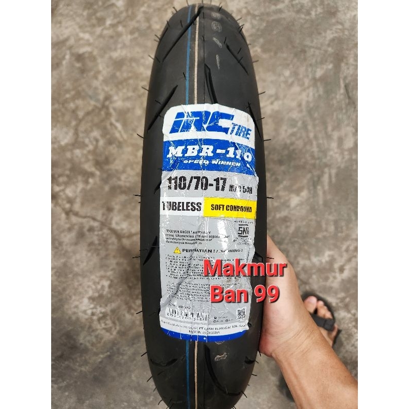 Ban IRC 110/70-17 MBR110 Speed Winner Soft Compound Tubeless